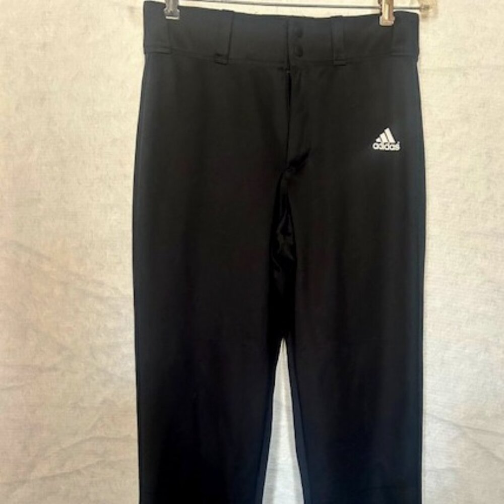 Adidas Solid Black Baseball Pants